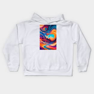 Flowing colors Kids Hoodie